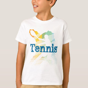 Skjorta för ungetennisutslagsplats med tee