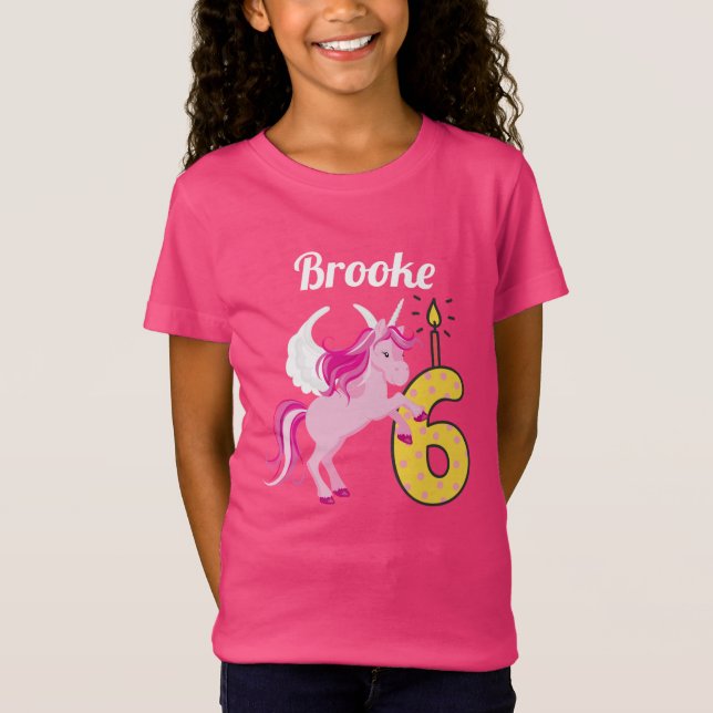 skjorta för Unicorn för namn för Tee Shirt (Framsida)