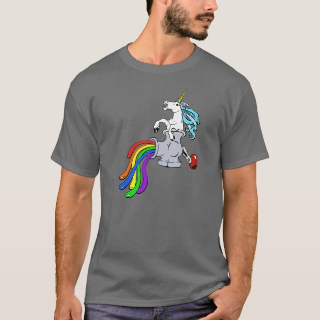Skjorta för UnicornGrinder T Tröja (Framsida)