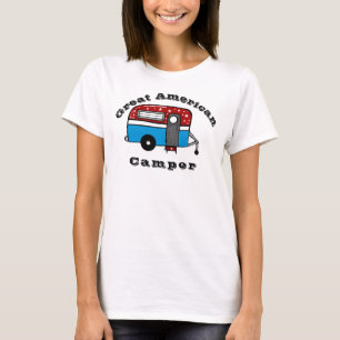Skjorta för USA underbar amerikanläger T Shirt