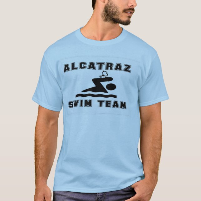 Skjorta för utslagsplats för Alcatraz simmalag Tee Shirt (Framsida)