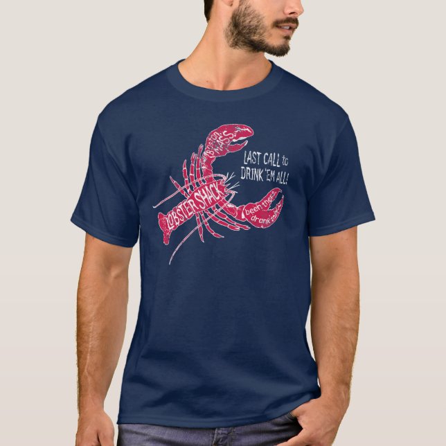 Skjorta för utslagsplats för Boston hummerhydda T-shirt (Framsida)