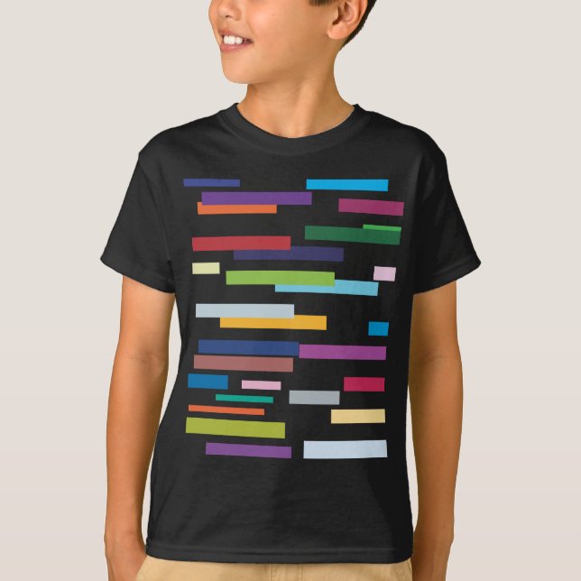 Skjorta för utslagsplats för färgade randungar t shirt (Framsida)