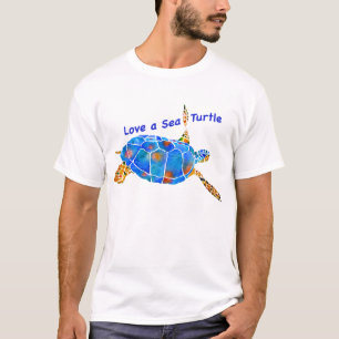 Skjorta för utslagsplats för havssköldpaddaräd t-shirt