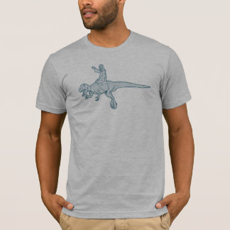 Skjorta för utslagsplats för Jesus Dinosaurryttare T-shirt