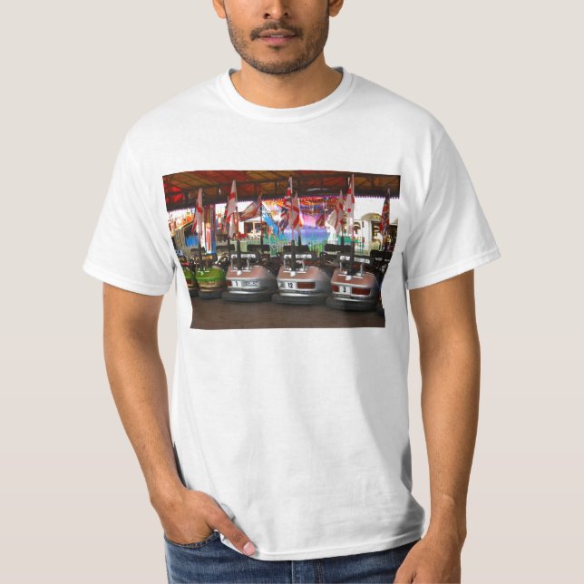 Skjorta för utslagsplats för nöjesplatsDodgem T-shirt (Framsida)