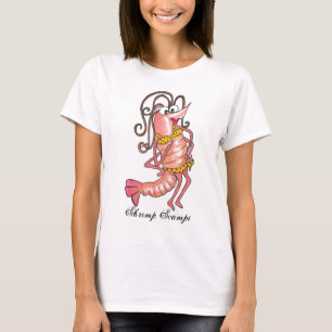 Skjorta för utslagsplats för räkaScampi damer T-shirt