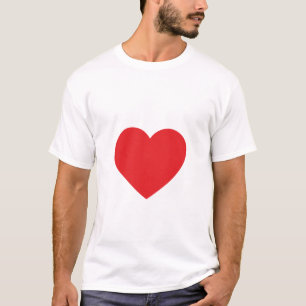 Skjorta för utslagsplats för röd hjärta för s tee shirt