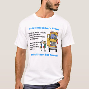 Skjorta för utslagsplats för skolbusschaufförb tee shirt