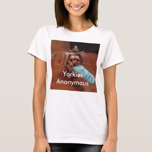 Skjorta för utslagsplats för Yorkshire Terrier T-shirt (Framsida)