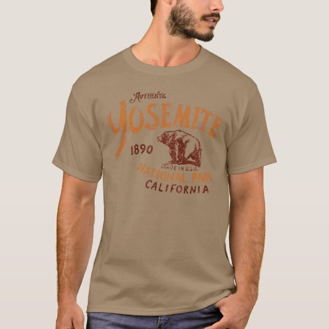 Skjorta för utslagsplats för Yosemite nationalpark Tee (Framsida)