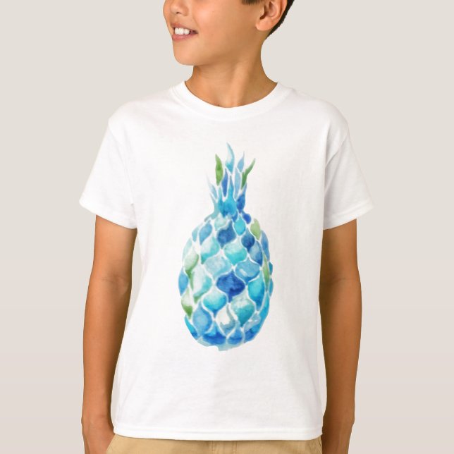 Skjorta för vattenfärgananasdesign tee (Framsida)