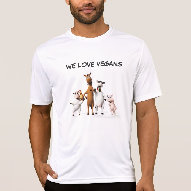 Skjorta för Vegan T Tee (Framsida)