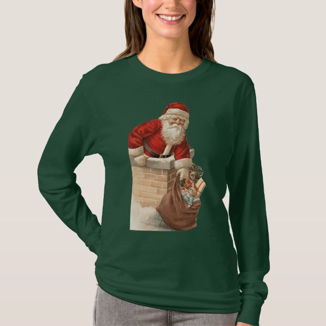 Skjorta för VictorianSanta jul Tröja (Framsida)