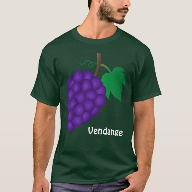 Skjorta för vin T - Vendange T-shirt (Framsida)