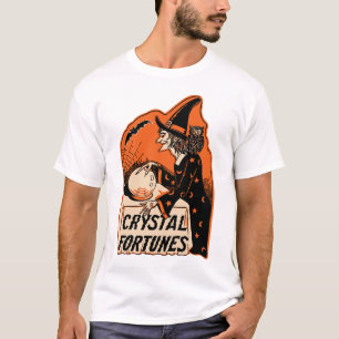 Skjorta för vintageHalloween Crystal förmögenhe Tee