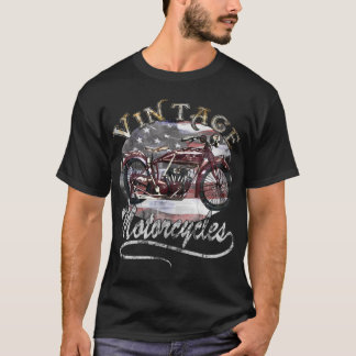 Skjorta för vintagemotorcykel T Tee
