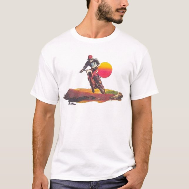 Skjorta för vintagesmutscykel tee shirt (Framsida)