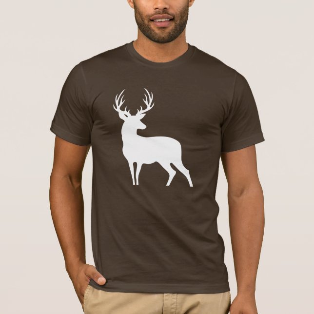 Skjorta för vithjortSilhouette T-shirt (Framsida)