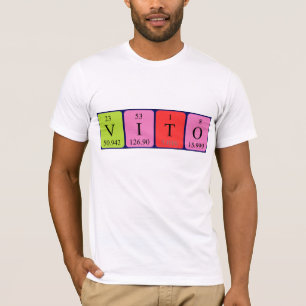 Skjorta för Vito periodisk bordnamn T Shirt
