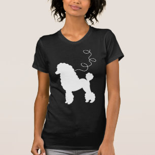 Skjorta för vitpudelkjol t-shirt