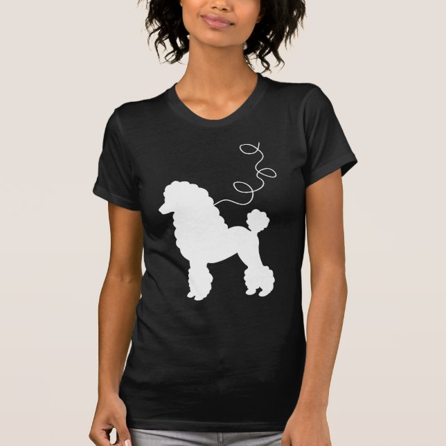 Skjorta för vitpudelkjol t-shirt (Framsida)
