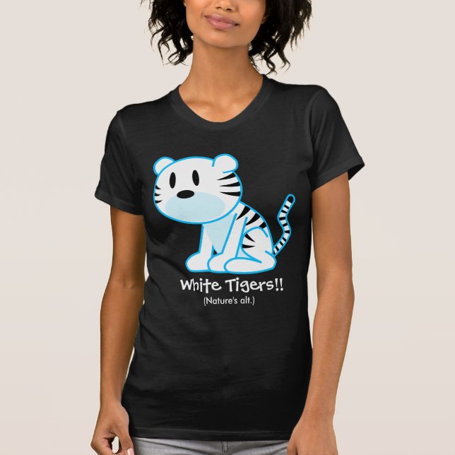 Skjorta för vittigertext tee (Framsida)