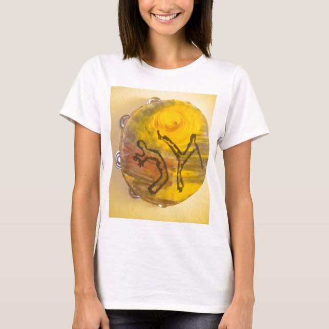 skjorta för yxa för capoeiramusikpassion tee (Framsida)