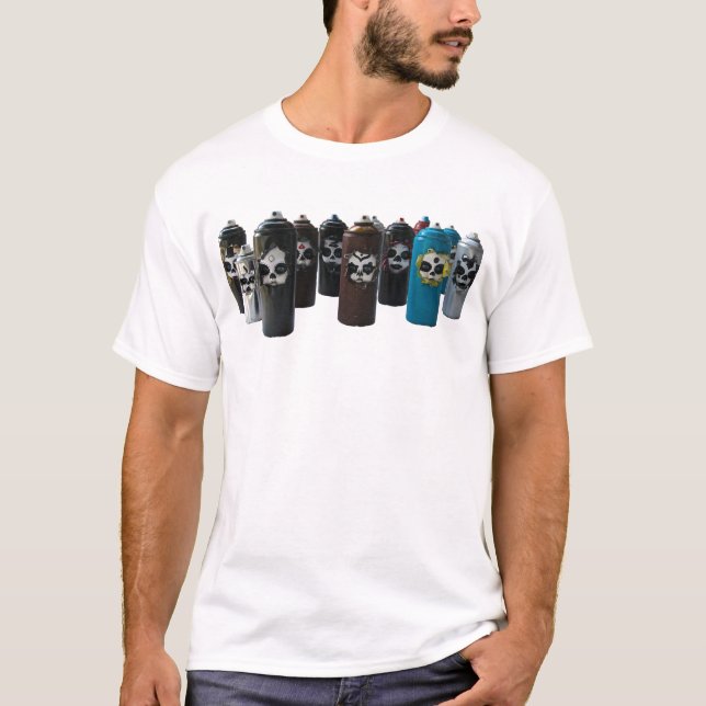 SKJORTA FÖR ZIMAD-DAY OF THE DEAD SPRAYCAN T SHIRT (Framsida)