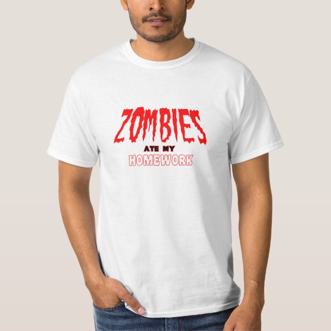 SKJORTA FÖR ZOMBIE APOCOLYPSE T TEE SHIRT (Framsida)