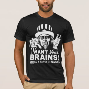 Skjorta för ZombieUncle Sam Tee Shirt