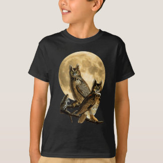 Skjorta Halloween för måne Audubon underbar för T-shirt