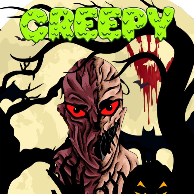 skjorta med äckligt monster t shirt (Creepy Monster)