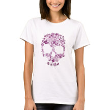 Skjorta med en härlig blommaScull