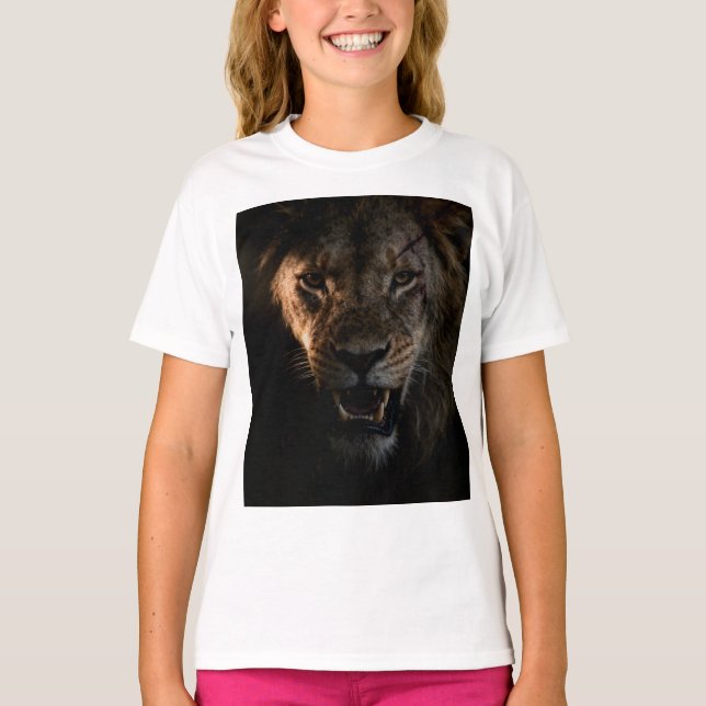 skjorta med ett lejon t shirt (Framsida)
