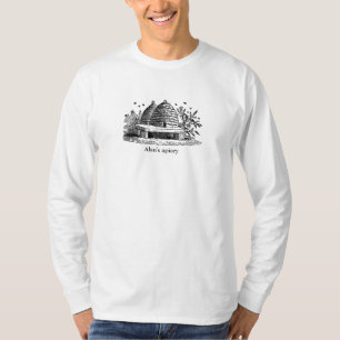 Skjorta med vintage bild av en bikupa tee
