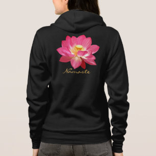 Skjorta Namaste för lotusblommablommaHoodie T-shirt