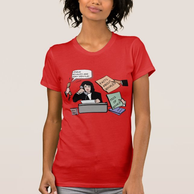 skjorta som skildrar Linda's Struggle T Shirt (Framsida)