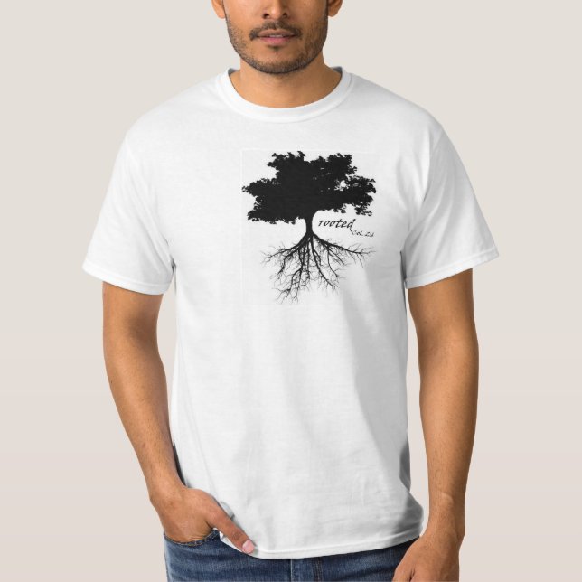 Skjorta (träd med rotar), tee shirt (Framsida)