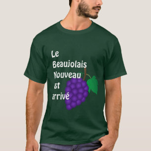 SkjortaBeaujolais Nouveau est för vin T ankommer Tröja