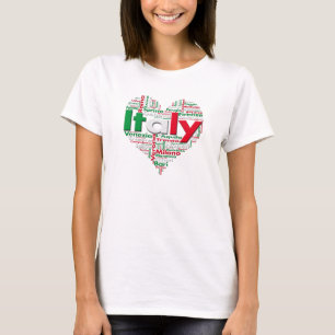 Skjortan älskar jag italien tee shirt