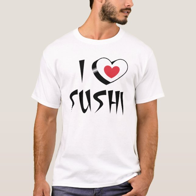 Skjortan älskar jag sushi tröja (Framsida)