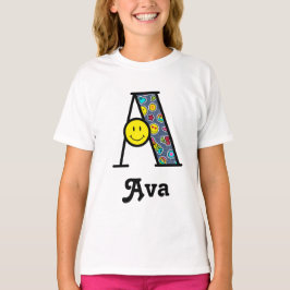 Skjortan för den flickaEmoji födelsedagsfesten T Shirt
