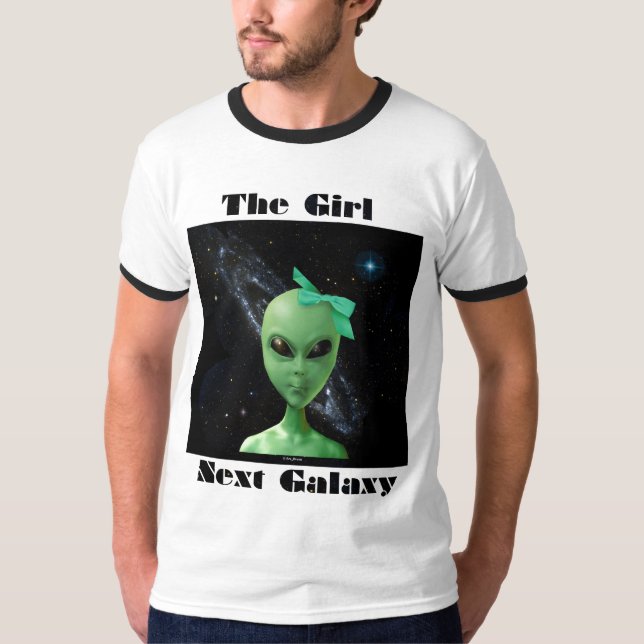 Skjortan för galax T för flicka den nästa Tee Shirt (Framsida)