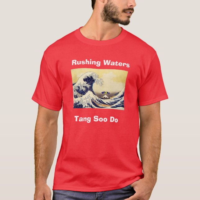 Skjortan för RWTSD som T rusar bevattnar, Tang Soo Tee Shirt (Framsida)