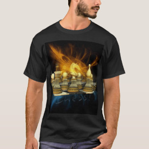 Skjortan för schack T med riddaren och exponerar Tee Shirt