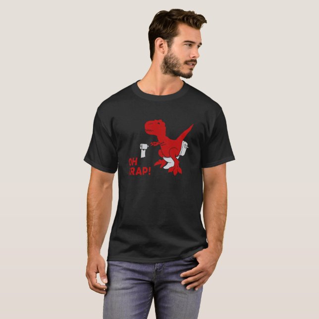 SkjortaT-Rex OH för Dinosaur T SKIT! Rolig Tee (Hel framsida)