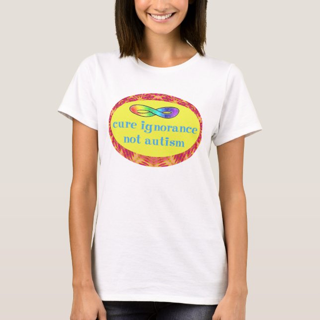 Skjortor för Autism för botokunnighet inte T-shirt (Framsida)