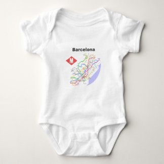 Skjortor för Barcelona tunnelbanankarta Tee Shirt