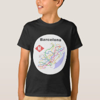 Skjortor för Barcelona tunnelbanankarta